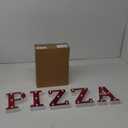 Pizza 6.3" Light up Letters Sign Party Decorations Battery Powered Marquee Lighted Sign LED Alphabet Letter Lights for Christmas Night Party Birthday Home Tabletop Decor Supplies Xmas Gift