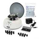 8-Place Mini Centrifuge Set, 7000RPM Benchtop Centrifuge Machine,2 Interchangeable Rotors,0.2mL32 PCR Strips &0.2mL4 PCR 8 Strips, with 500pcs of 2ml Micro-centrifuge Tubes, IN-MPS001 (Ordinary Style)