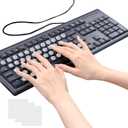 3 x 108PCS DIY Keyboard Keycaps,Nail Type Keyboard Stickers,Transparent Bulge Laptop Keyboard Stickers,Nail Enhancement Practical Tool,for Women with Long Nails