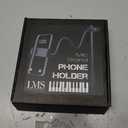 LMS Mic Stand Phone Holder, Flexible Phone Holder for Microphone Stand, iPhone Music Stand Holder Mount, Mic Stand Cell Phone Clip for iPhone 15 14 13 12 Pro Max Samsung Galaxy Pixel (Long, 16)