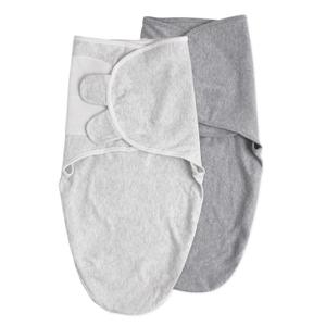 Soarwg Kids Baby Swaddle, Organic Baby Swaddles 0-3 Months, Swaddle Blanket, Swaddle Sack, Adjustable Newborn Infant Swaddle for Boy, Standard 100 by Oeko-TEX, Gray 2 Pack Small
