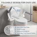 Gray Toilet Safety Rails, Assist Seat Handles for Seniors
Adjustable Safety Frame with Arms, Easy Installation, Sturdy Grab Bar Support for Elderly, Mobility-Limited