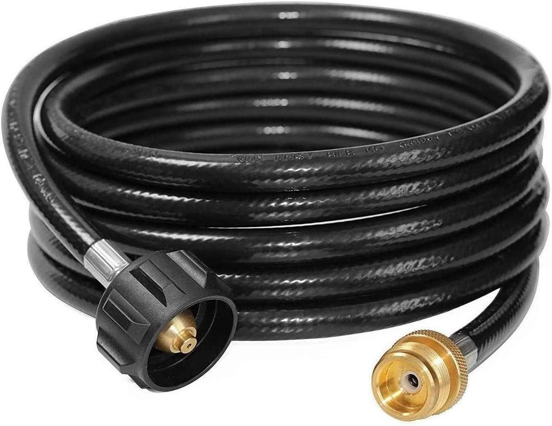 DOZYANT 18 Feet Propane Adapter Hose 1 lb to 20 lb Converter Replacement for QCC1 / Type1 Tank Connects 1 LB Bulk Portable Appliance to 20 lb Propane Tank