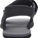 WHITIN Men's Barefoot Sandals + Zero Drop, Minimalist | Adjustable Hook and Loop Straps (12, Grey)