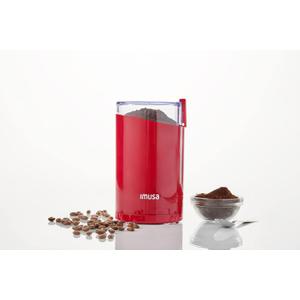 IMUSA USA 3oz Red Electric Coffee and Spice one Touch Push-Button Control Grinder