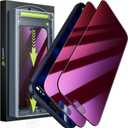 WSKEN for iPhone 17 Pro Max Privacy Screen Protector - Purple Gradient Anti Blue Light Eye Protection [Auto-Dust Removal] Shatterproof Tempered Glass Screen Protector 17 Pro Max, 2 Pack