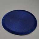 Fennco Styles Handwoven Fringe Boho Placemats 15" Round, Set of 4 - Navy Blue Braided Texture Table Mats for Home, Dining Room, Banquets, Family Gathering and Special Occasion