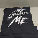 Me Vs Versus Me Motivational Inspirational Gym Lover Fitness Pullover Hoodie (Black, XL)