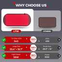 LTW Flagship 540 LEDs Red Light Therapy Mat for Body (37" x 16.9") | 5 Levels & 2 Pulse Modes Large Infrared Mat, 80mw/Cm Deep Penetration, Includes Eye Glasses & Waist Strap, 10-90min Timer