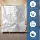 2 Pcs Silver 48" x 60" x 48" Heavy Duty Pallet Covers Outdoor PE Waterproof Pallet Cover Silver Tarp Waterproof for Construction Outdoor Storage