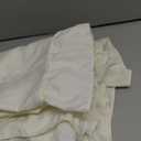 KKJIAF Ruffle Pillow Cases 26x26 Inches, Beige Square Ruffled Pillow Covers Set of 2, Microfiber Wrinkle Resistant Pillow Shams with Envelope Closure for Sofa Bed Living Room