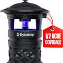 Dynatrap DT1130SR 1/2 Acre Mosquito & Flying Insect Outdoor Trap and Killer Kills Mosquitoes, Flies, Wasps, Gnats, & Other Flying Insects - Bug Zapper Alternative Black