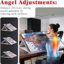 1000 Pieces Portable Jigsaw Puzzle Board with 6 Colored Sorting Trays, Tilting Puzzle Boards with 2-in-1 Stand & Cover, Lightweight Felt Jigsaw Table with Angle Adjustments (Light Gray), 30.7 20.9 0.47 in