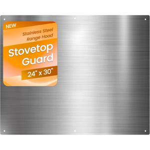 24 x 30 In Stainless Steel Backsplash for Stove