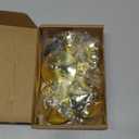 Ziliny 3 Pcs Christmas Bow Taper Candle Holders, 3 Size Gold Christmas Candlestick Holders, Xmas Candle Holder Vintage Decorative for Table Centerpiece Mantel Decor Holiday Housewarming Gifts