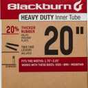 Blackburn 20" x 1.75-2.25" Schrader Heavy Duty Bicycle Inner Tube with tire levers