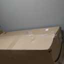 6 FT Snow Flocked Artificial Full Christmas Tree, Unlit Pine Christmas Tree with 760 Branch Tips and Foldable Base, Hinged Holiday Tree for Home, Party Decoration (Unlit Green-White, 6FT)