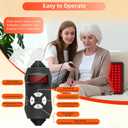 Red Light Therapy for Body, 20" Large 660nm 850nm LED Near Infrared Light Therapy Pad Belt Wrap for Neck Knee Shoulder Back Stomach Muscle Pain Relief