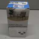 24 Pcs Chair Leg Floor Protectors for Hardwood Floors Silicone Covers Felt Pads Furniture Leg Caps Anti-Scratch Reduce Noise Fit (1-5/16" to 2")