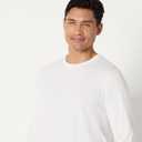 Amazon Essentials Men's Slim Fit Breathable Cotton Crew Neck Undershirts, Pack of 6 (X-Large, White Long Sleeve)