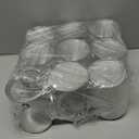 Hedume 9 Pack Clear Paint Can Containers with Metal Lids, 5 Inches Tall Empty Paint Storage Cans, Quart Size Decorative Faux Paint Pails, Great for Party Favors, Decor and DIY