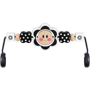 Baby Bjorn Bouncer Toy Bar, Toy for Baby Bouncer Soft & Bliss, Easy to Attach and Remove, Child-Friendly Materials, Exciting Design for Curious Babies, Black and White Flowers