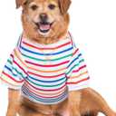 2 x The Dodo Striped Crewneck Sweatshirt for Dogs, Size Extra Small, Everyday Apparel for Dogs, Cute Dog Tee, Cute Clothes (Multicolor)