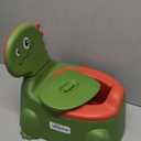 Potty Training Toilet Potty Seat Baby Training Chair Boys Girls Toddler Dinosaur Comfortable Children 1-5 Years Old Baby Toilet Animal Seat With Lid Back Potty Trainer (Green)