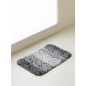 WENSHUO Bathroom Mat 24" x 16",Extra Soft,Absorbent Microfiber Bath Rugs,TPR Non-Slip Bath Carpet,Quick Dry Shaggy Bath Carpet, Suitable for Bathroom Floor, Tub, Shower,Grey