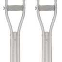 PCP Aluminum Crutches, Push Button Adjustable Height, Lightweight, 1 Pair, Kids Child Size (4'0" to 4'6")