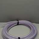 1/2" ID x 3/4" OD 50 Ft PVC Tube Braided Reinforced Tubing Flexible Hose Pipe Clear Vinyl Tubing High Pressure Flexible Plastic Tube