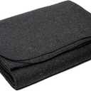 Arcturus Standard Blanket Co Wool Blanket - Soft, Durable, Warm, and Lightweight – No Frills - Perfect for Camping, Home, or Emergency Use - 64in x 88in (Charcoal)