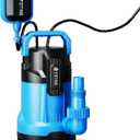 FOTING 2025Upgraded Automatic Sump Pump, 3/4HP 4300GPH Sweage Pump for Basement & Pool Draining, Submersible Water Pump with Float Switch, Sealed Thermoplastic for Puddle Pool Tub Pond