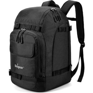 Unigear Ski Boot Bag Backpack for Helmet 50L/70L, Goggles, Gloves, Skis, Snowboard & Accessories (Black)