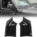 JeCar Cowl Body Armor Outer Corner Guards Exterior Accessories Compatible with Jeep Wrangler 2018-2023 JL JLU Sport Sahara Rubicon & 2020-2023 Gladiator JT, Black