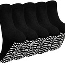 4 Pack Of Artfasion Non Slip Socks Men: Women Grip Anti Slip Socks for Seniors Hospital Yoga Pilates