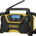 DEWALT 12V/20V MAX Portable Bluetooth Radio, Cordless, 100 ft Range, 3.5 Subwoofers, Jobsite (DCR028B)