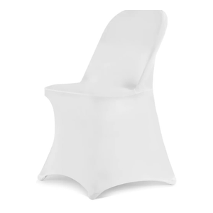 HAINARverS Stretch Spandex Folding Chair Covers 30PCS Universal Fitted Chair Cover Protector for Wedding,Party, Banquet, Holidays, Celebration, Decoration(White, 30 PCS)