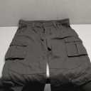 Men's Cotton Casual Cargo Work Pants Baggy Camo Tactical Combat Trousers with 8 Pockets (No Belt), Size 36