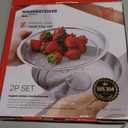 Stainless Steel Mesh Tray Set with Drip Pan, Air Fryer Basket and Tray, Kitchen Colander, Vegetable and Fruit Strainer, Food Filter, BBQ Prep Tool, Fruit Serving Dishes (7.48 inch)