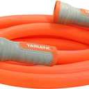 YAMATIC Heavy Duty Short Garden Hose 5/8 in x 10 ft with Swivel Fitting, Super Flexible Leader hose,All-weather, Lightweight, Burst 600 PSI (Orange)
