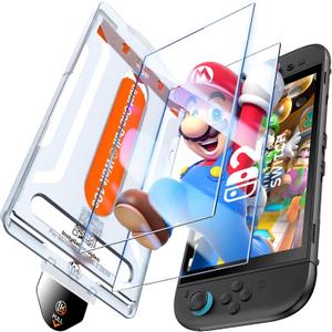 LK for Nintendo Switch 2 Screen Protector [2025 Verision] One-Pull Install &Auto-Dusting 0 Bubble, Switch 2 Screen Protector Tempered Glass, Anti-Scratch, Full Coverage HD Ultra, 2 Pack