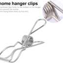DOITOOL Clothes Clips Multifunctional Hanger Clips Strong Clamps for Laundry Clothes Drying Socks Towels Scarves Baby Items 3.93 Inch Plastic Clips for Home Organization