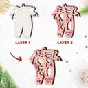 Ballerina Christmas Ornament 2025 - Wooden Pointe Shoe Ornaments for Tree - Ballet Slipper Gifts for Teen Girls, Women, Ballet Dancer Gifts for Dance Teachers, Instructors, Students