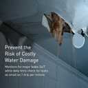 Moen Flo Smart Water Monitor and Automatic Shutoff Sensor, Wi-Fi Connected Water Leak Detector for 1-1/4-Inch Diameter Pipe, 900-002