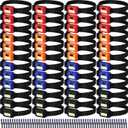 48 Pack LED Headlamp Flashlight Bright Waterproof Head Lamp Torch Cob Flood Head Light Bulk 800 lumens with 3 Modes 144 AAA Batteries for Adult Running Camping Night Survival(Multicolor)