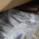 JIJIWNAG Vintage Platform Bed Queen with Upholstered Headboard Solid Wood Bed Frame with Four Post and Storage Underneath, Walnut