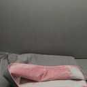 Kelarea Pink Nursery Rug for Baby Girl, 6x9 Modern Abstract Washable Rugs for Kid's Bedroom, Low Pile Non Slip Large Carpet for Dorm, Living Room, Kids Playroom