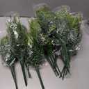 12pcs Artificial Ferns Stems Lifelike Faux Greenery Bushes Plants for Home Decor Indoor Decorative Fake Ferns Crafts