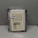 100% Blackout Curtains 96 inches Length Linen Blend Bedroom Curtains, Rod Pocket Back Tab Black Out Window Curtain Set Living Room Curtains, Full Blackout Curtains 2 Panels Drape, Natural